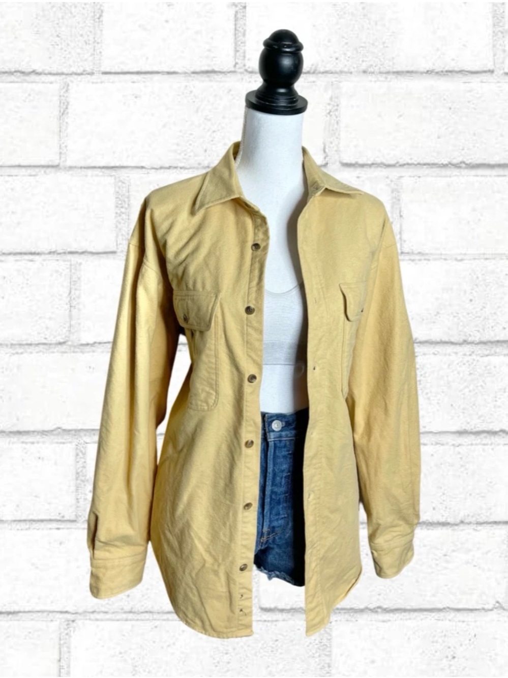 Cabela's Yellow Button-Down Shirt Jacket
